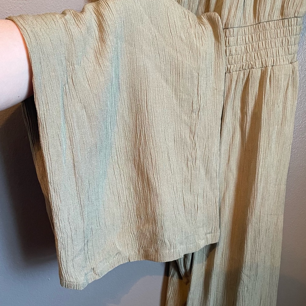 NWT Prana Sz Medium Fernie Sweet Agave Olive Modal Wide Leg Jumpsuit Ret $99! - Picture 8 of 16